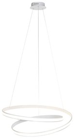 Lampă suspendată modernă albă 74 cm cu LED reglabil - Rowan