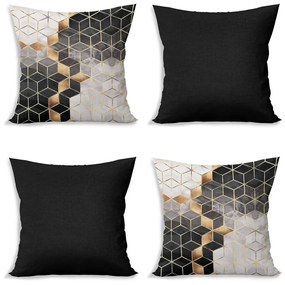 Fețe de pernă în set de 4 buc. 43x43 cm Optic - Minimalist Cushion Covers