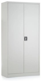 Dulap metalic universal, 90 x 40 x 185 cm, încuietoare cu cilindru, gri deschis - ral 7035