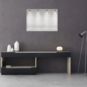 Tablou - Perete de beton cu lumini (70x50 cm)