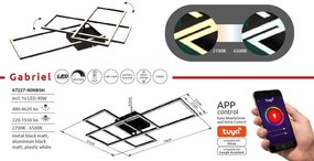 Lustra LED aplicata cu telecomanda GABRIEL