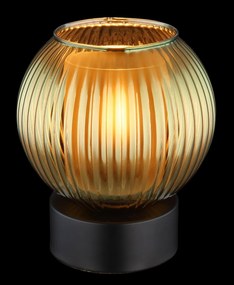 Veioza/Lampa de masa design modern ZUMBA negru/verde
