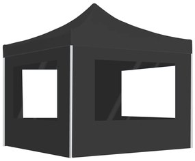 vidaXL Cort de petrecere pliabil cu pereți, antracit, 3x3 m, aluminiu