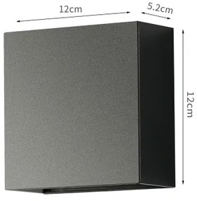 Brilagi - Aplică LED de exterior DOUBLERAY LED/4W/230V neagră IP65