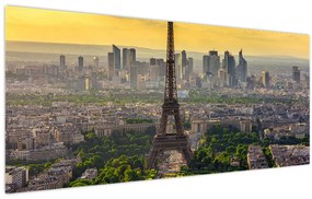 Tablou - Panorama Parisului (120x50 cm)