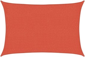 vidaXL Pânză parasolar, cărămiziu, 2x3 m, HDPE, 160 g/m²