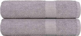 vidaXL Prosoape de duș, FROGN, 2 buc., gri, 70x140 cm, 360 g/m²