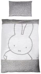 Lenjerie de pat pentru copii din bumbac pentru pătuț 100x135 cm Miffy – Roba