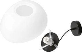 BRILAGI - Lustră pe cablu PEBBLES 1xE27/40W/230V Ø 25 cm negru