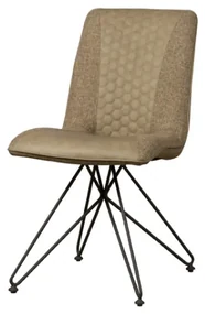 Scaun tapitat Capri Vintage maro