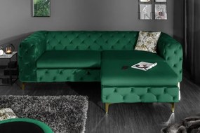 Canapea design Chesterfield, Catifea, Verde Smarald, MODERN BAROCK