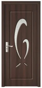 Usa Interior din MDF Novo Doors ND219, Cadru din Lemn Masiv, Geam Sablat, KIT COMPLET, Toc , Manere si balamale incluse (Culoare: Nuc, Dimensiune: 60