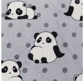 Cearsaf microplus PANDA 90x200 cm gri