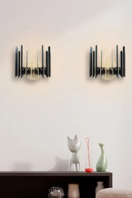 Aplica de Perete 207-ZS2, Soclu E27, Max 45 - 60W, Culoare Negru