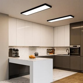 Panou LED aplicat 60W/230V 30x120 cm negru