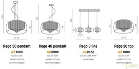 Lustra moderna suspendata design elegant 40cm Rego