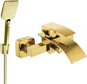 Mexen Aries R62 baterie de baie cu set de duș, auriu - 74483R62-50