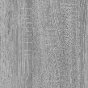 Dulap de baie cu oglinda gri sonoma 80x20,5x64 cm lemn compozit sonoma gri