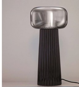 Veioza design modern decorativ Faro negru/crom
