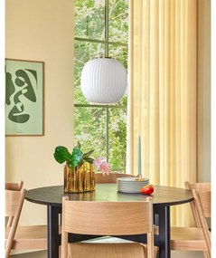 Lustră albă cu abajur din sticlă ø 32 cm Serene – Hübsch