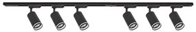 Spot pe șină PIPE 6xGU10/10W/230V, negru