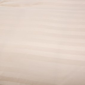 Lenjerie de pat hoteliera din microfibra JASMINE sampanie - dunga 2 cm Dimensiune lenjerie de pat: 70 x 90 cm | 140 x 200 cm