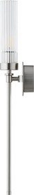 Aplica de perete stil elegant PRESTON nickel/sticla clara