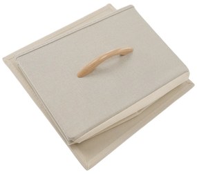 Comodă cu sertare din material textil HAZEL TIP 2,maro, M