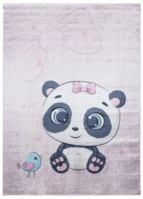 Covor pentru copii cu un motiv adorabil de panda Lăţime: 120 cm | Lungime: 170 cm