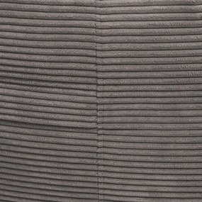 Fotoliu bean bag crem cu tapițerie din catifea reiată Roll 190 – SLOWDOWN