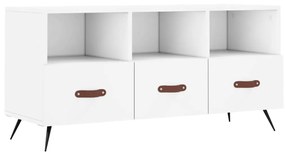 vidaXL Dulap TV, alb, 102x36x50 cm, lemn prelucrat