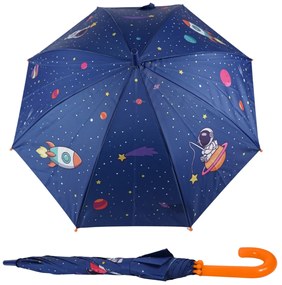 Umbrela pentru copii SPACE Ø 76 cm, albastru