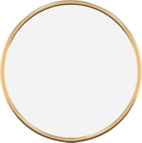 vidaXL Oglindă de perete rotundă, auriu, Ø 20 cm