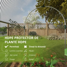 Outsunny Structura de protectie, Cort rezistent de protectie pentru fructe si legume cu usa cu fermoar | Aosom Romania