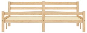 Cadru de pat cu 2 sertare, 180 x 200 cm, lemn masiv de pin Maro, 180 x 200 cm, 2 Sertare