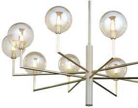 Lustră pe tijă Jupiter 1977 FEME 10xG9/10W/230V auriu/bej