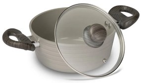 Lamart LT1267 cratiță cu capac Stripe, diametru 20cm
