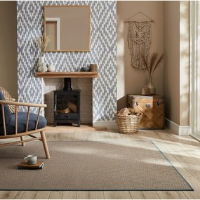 Covor albastru/în culoare naturală din iută 120x170 cm Diamond – Flair Rugs