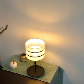 LED Lampă de masă HELEN 1xE27/15W/230V crem/neagră/aurie