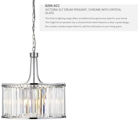 Lustra traditionala stil clasic Victoria crom 8295-5CC SRT