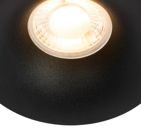 Spot încastrat inteligent negru, incl. Wifi GU10 50mm - Gijs