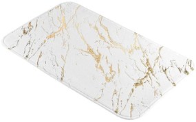 Covoraș de baie alb-auriu 45x75 cm Aquamarbre – douceur d'intérieur