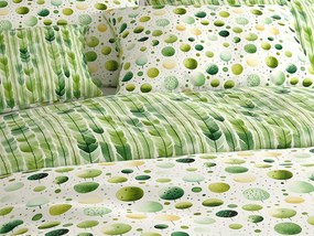 Lenjerie de pat policoton GREEN TREES POLY verde Dimensiune lenjerie de pat: 70 x 90 cm | 140 x 200 cm