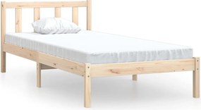 vidaXL Cadru de pat, 90x200 cm, lemn masiv de pin