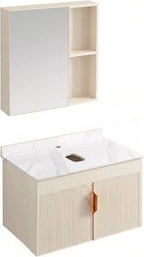 Set de mobilier de baie cu blat Modo 60cm Beige