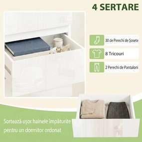 HOMCOM Comodă îngustă | Aosom Romania
