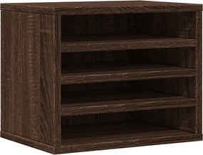 vidaXL Organizator birou, stejar maro, 36x26x29,5 cm lemn prelucrat