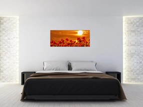 Tablou - lan înflorit de lalele (120x50 cm)
