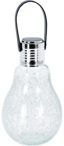 Lampă solară cu LED Bec, 7 x 26 cm, 30 LED, alb cald