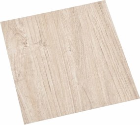 vidaXL Plăci de Pardoseală 55 pcs Maro deschis 5,11 m² PVC